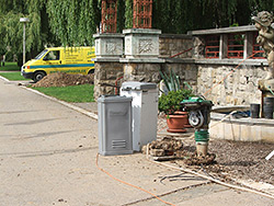 Zavlažovací systém lázeňského parku - Lázně Velichovky